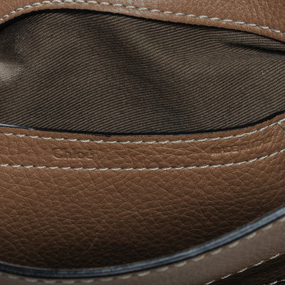 Chloe Calfskin Medium Marcie Round Crossbody Bag Nut 7 of 8