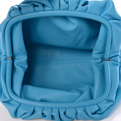 Bottega Veneta Smooth Butter Calf The Pouch Oversized Clutch Sky Blue 4 of 9