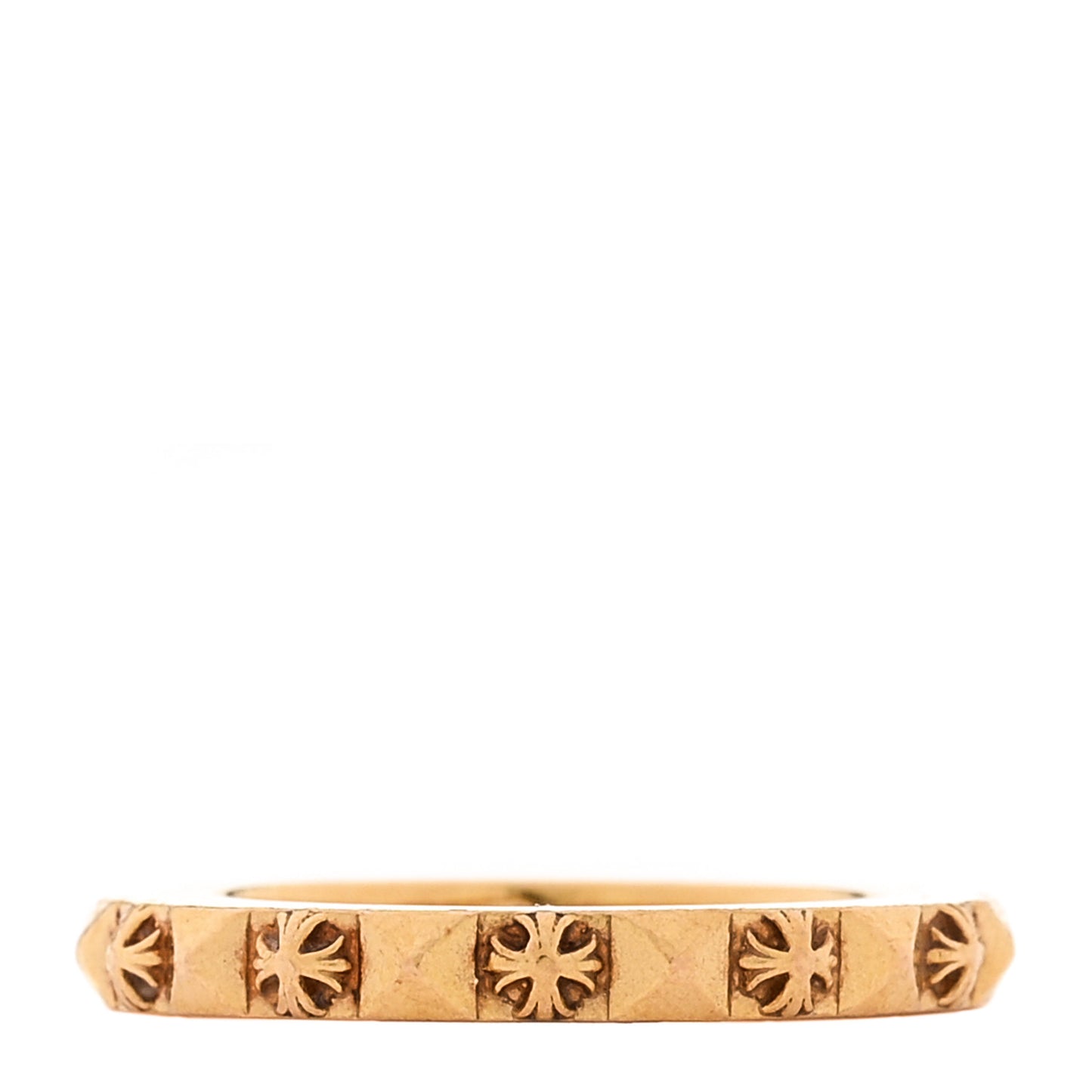 22K Gold True F*ucking Punk Maltese Cross Band Ring 50 5.25