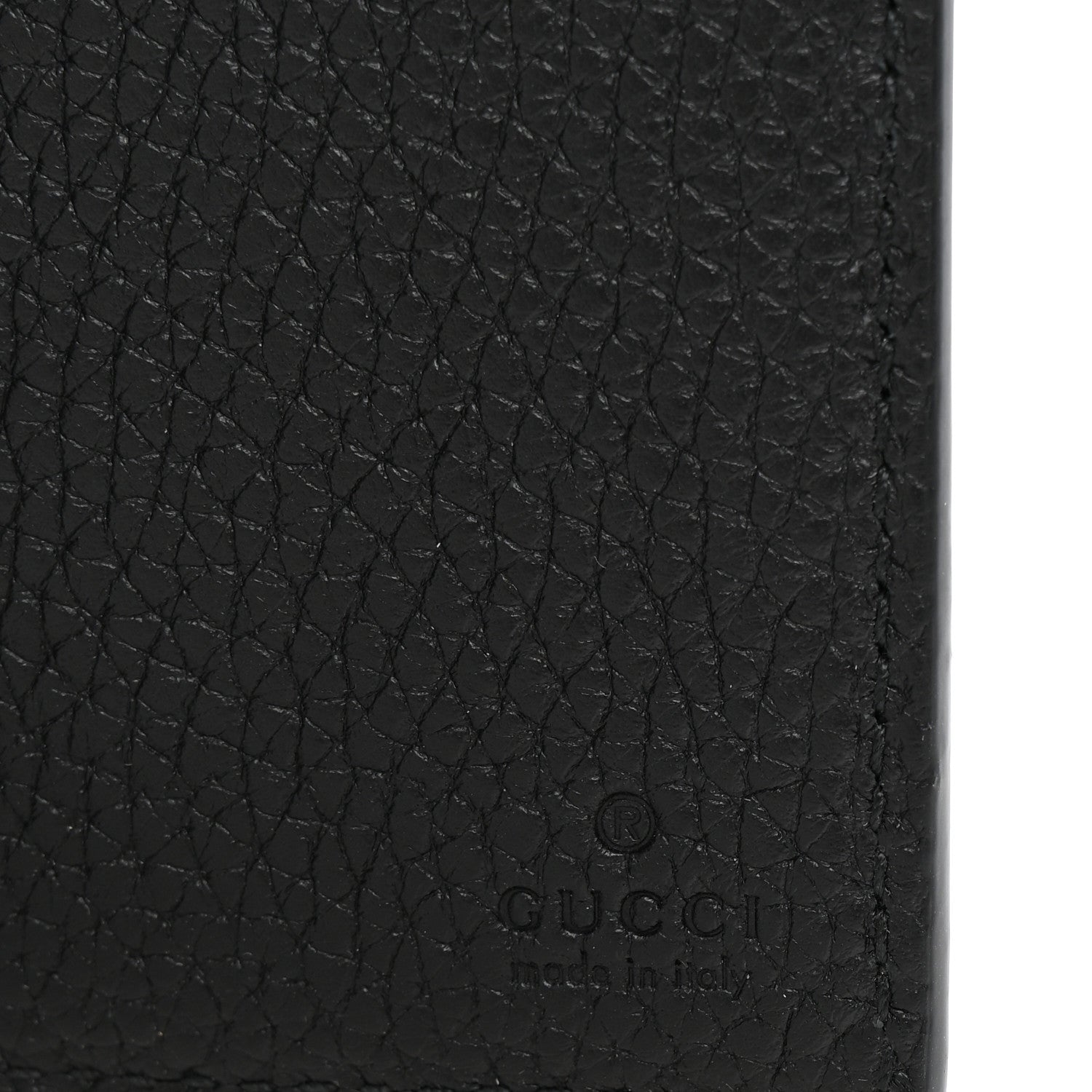 Gucci Piuma Calfskin Jumbo GG Embossed Card Case Black 6 of 8