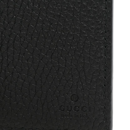 Gucci Piuma Calfskin Jumbo GG Embossed Card Case Black 6 of 8