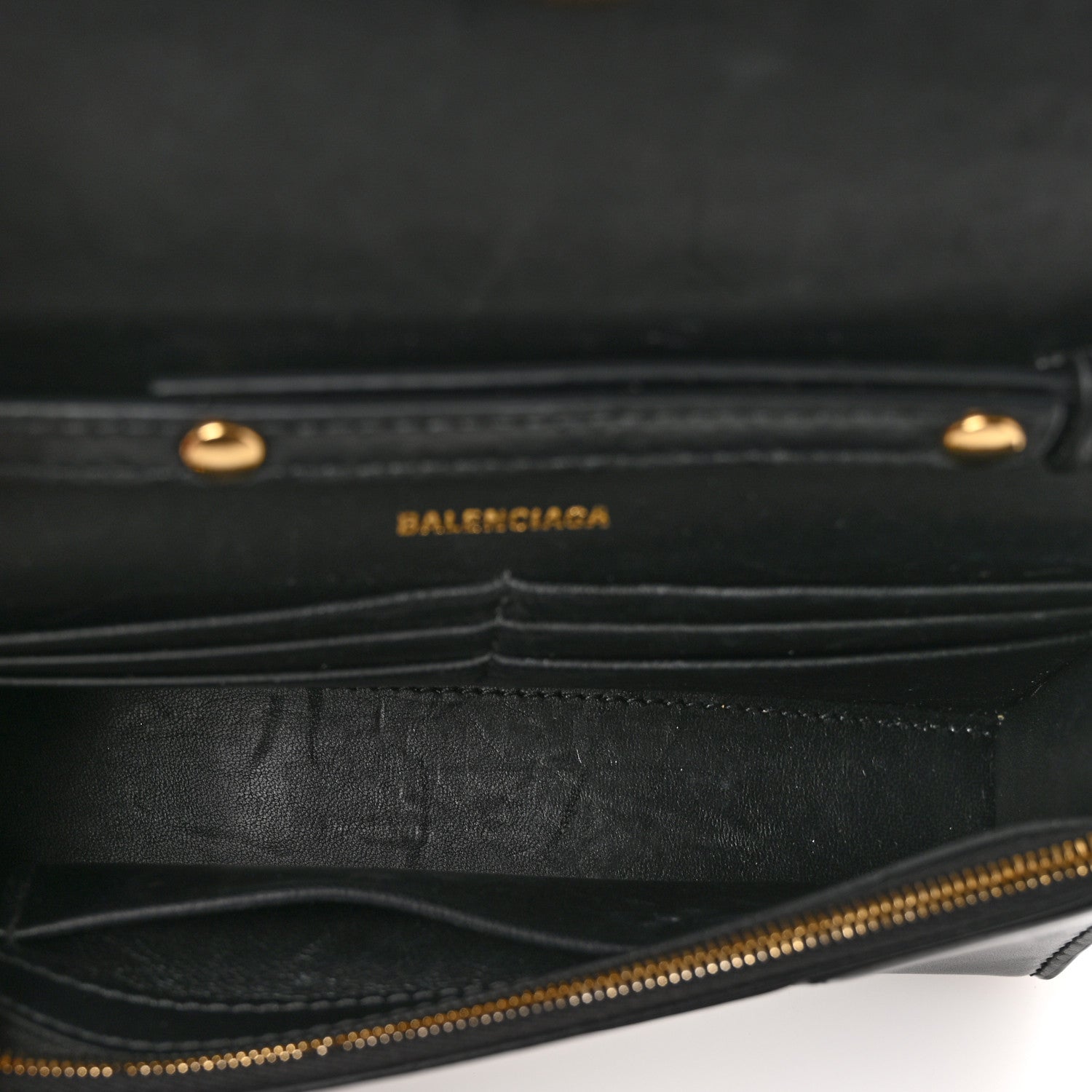 Balenciaga Shiny Box Calfskin Hourglass Chain Bag Black 5 of 9