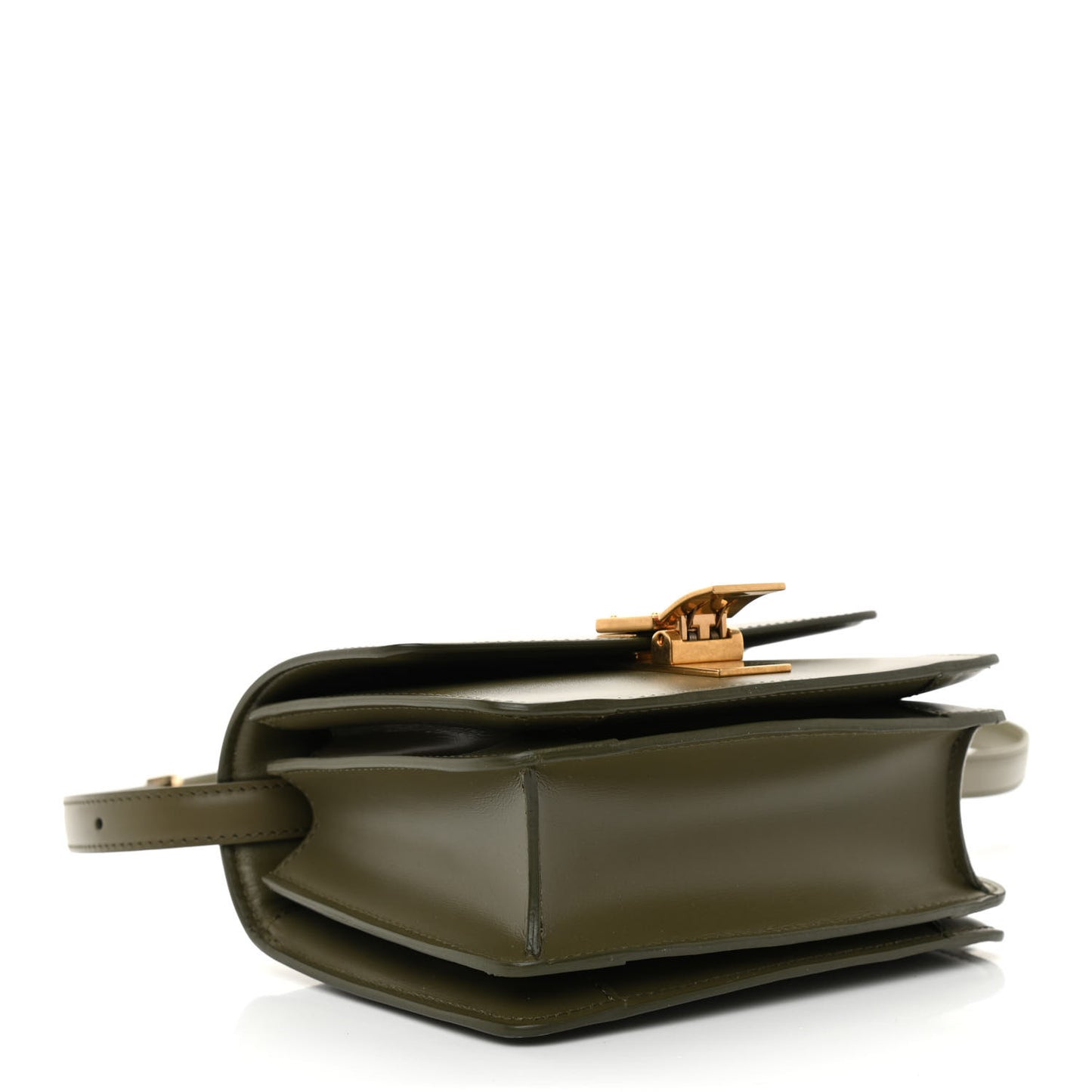 Box Calfskin Small Classic Box Flap Bag Army Green
