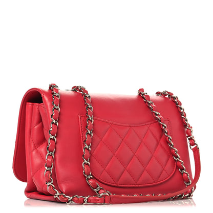 Chanel Calfskin Small Tramezzo Flap Red 3 of 13