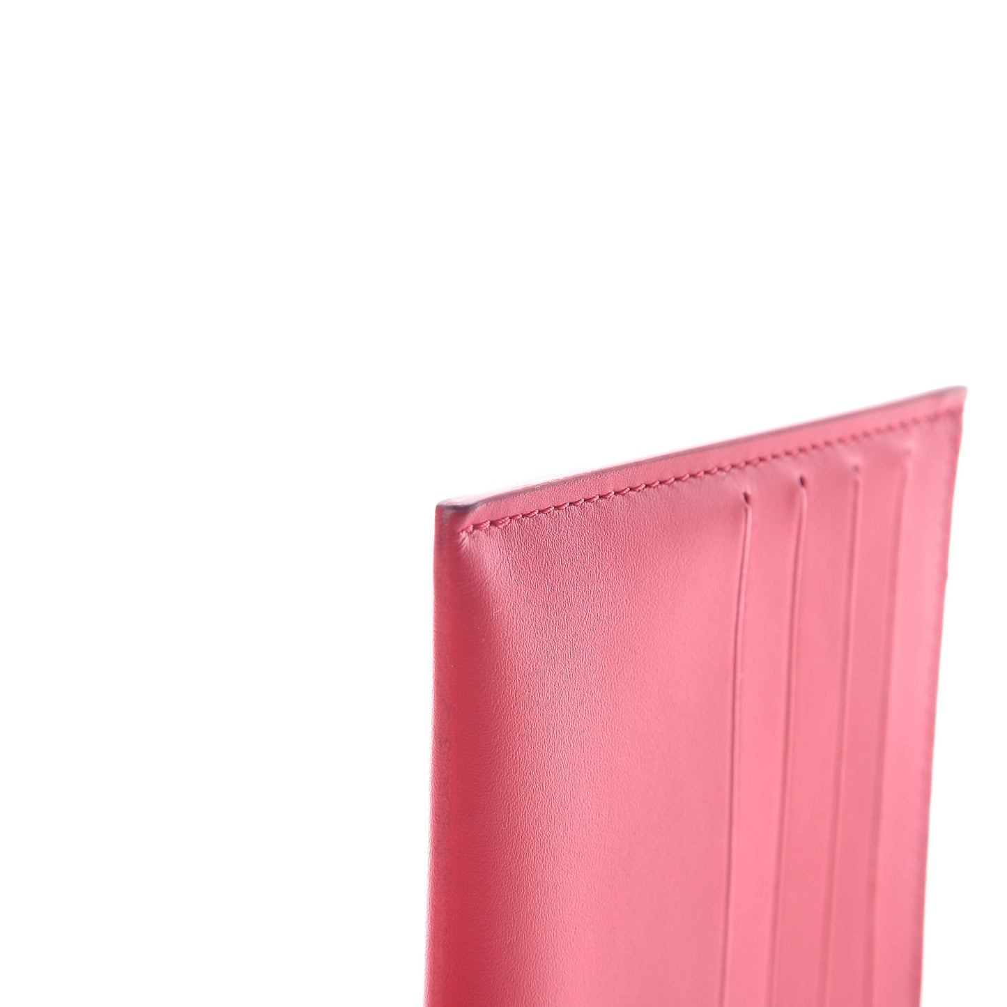 Calfskin Felicie Card Holder Insert Hot Pink