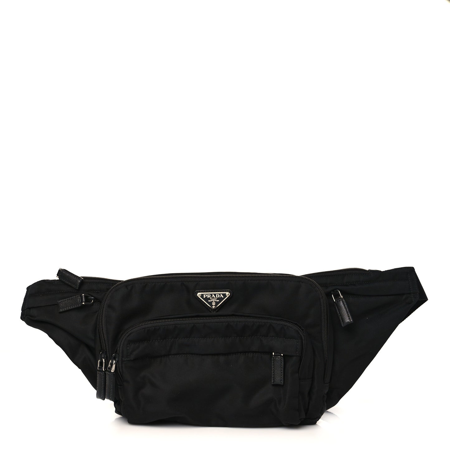 Tessuto Nylon Belt Bag Black
