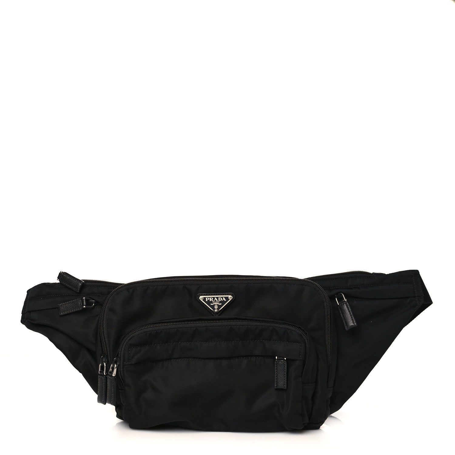 Prada Tessuto Nylon Belt Bag Black 1 of 8