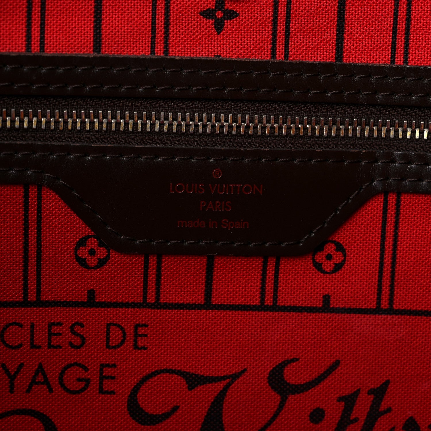 Louis Vuitton Damier Ebene Neverfull MM 7 of 24
