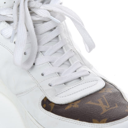 Louis Vuitton Calfskin Monogram Rivoli High Top Sneakers 10 White 22 of 22