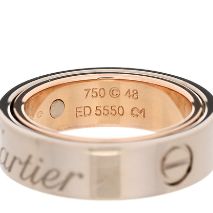 Cartier 18K White Pink Gold 5.5mm Astro LOVE Ring 48 4.5 4 of 4