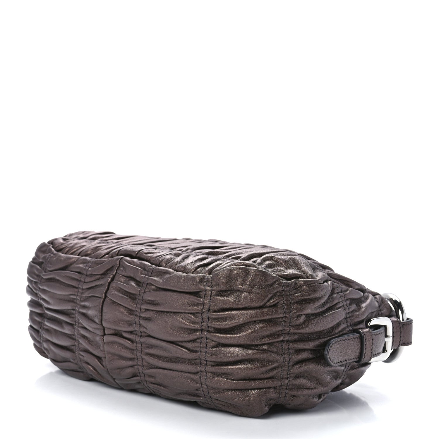 Prada Nappa Gaufre Mordore Chain Bag Brown 9 of 11