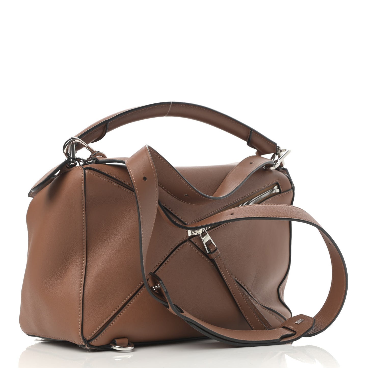 Calfskin Medium Puzzle Bag Tan