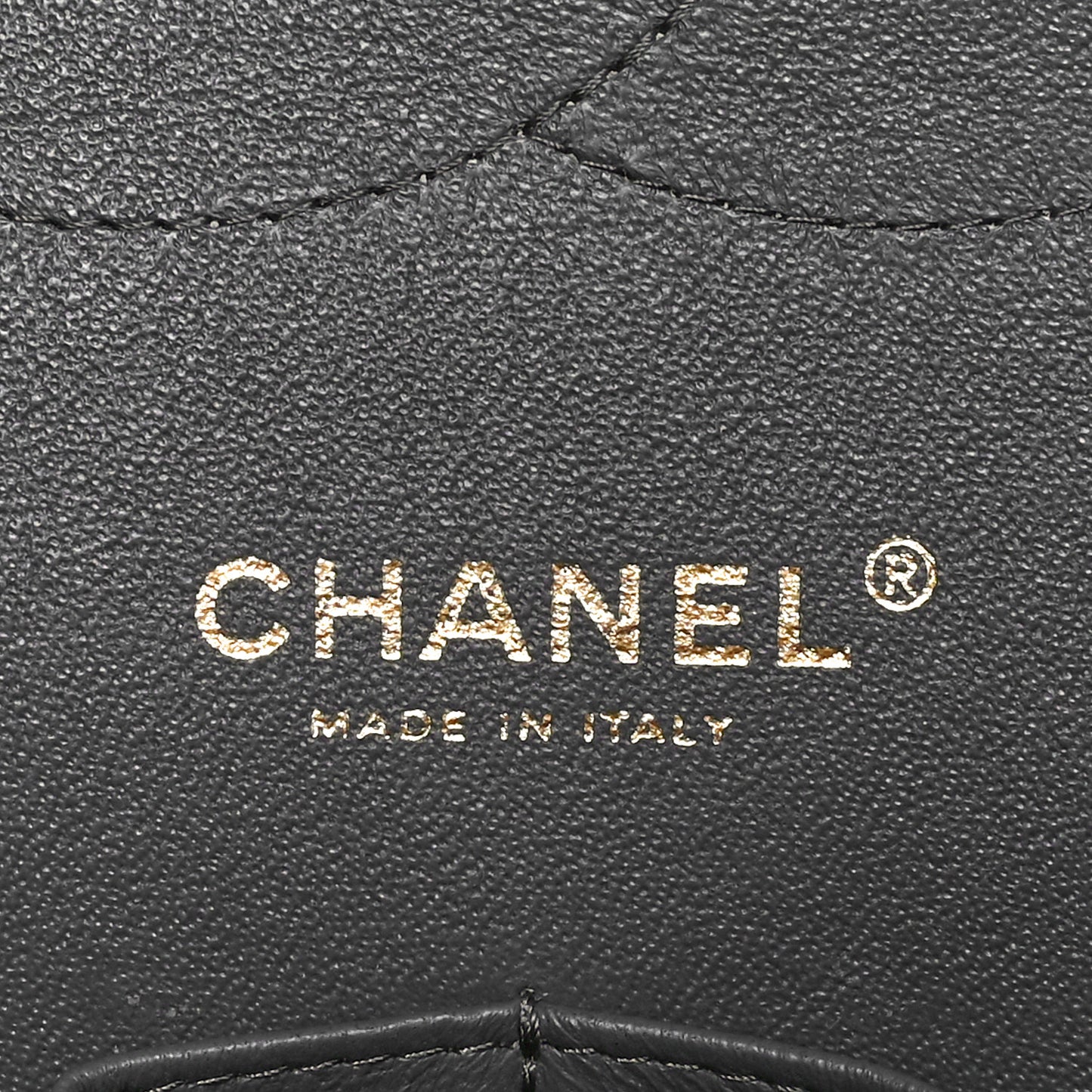 Lambskin Quilted Jumbo Double Flap Dark Grey