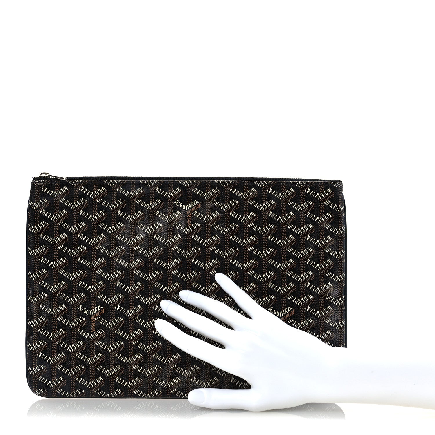 Goyard Goyardine Senat Pochette MM Black 2 of 9