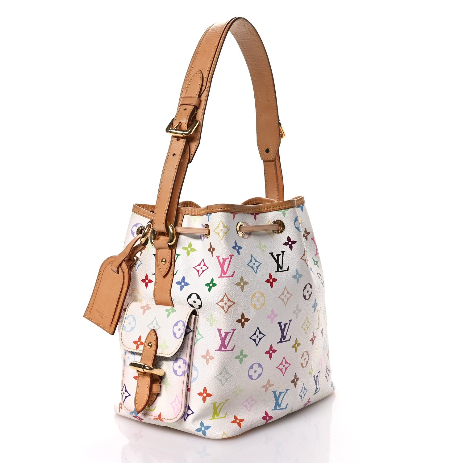 Louis Vuitton Monogram Multicolor Petit Noe White 3 of 11