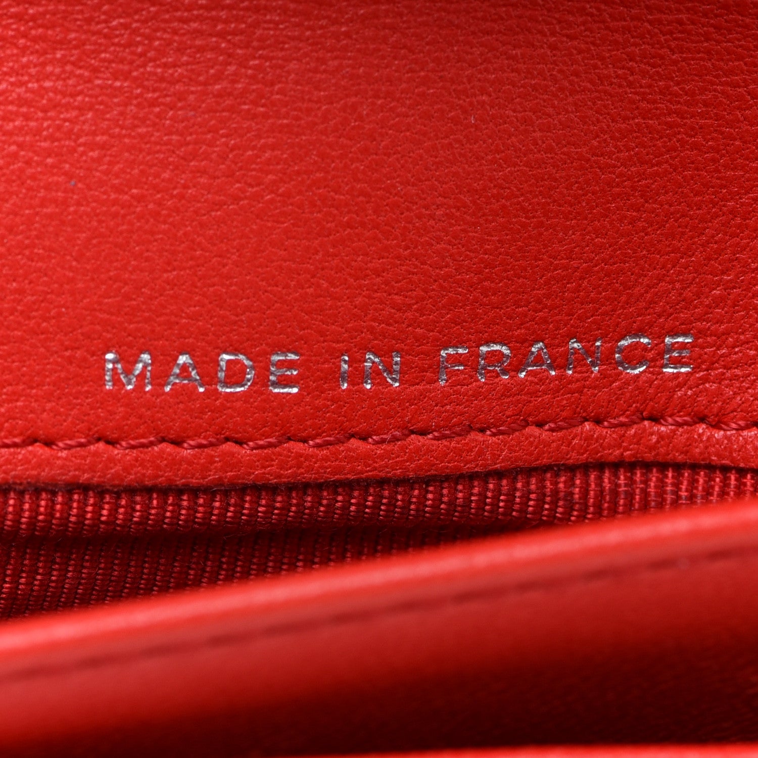 Chanel Perforated Lambskin Quilted Flap Wallet Red 7 of 16