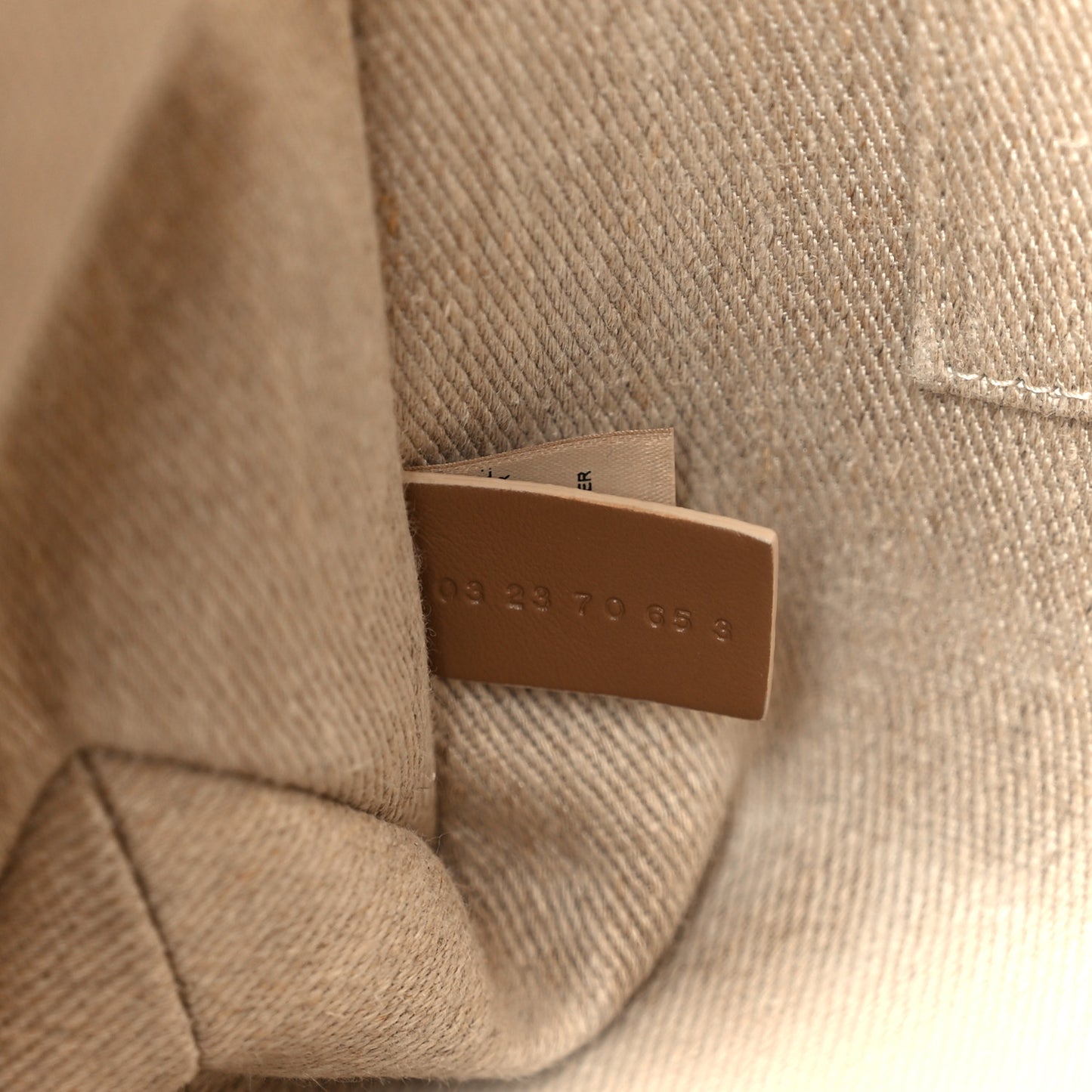 Linen Calfskin Medium Woody Ribbon Tote Blushy Beige