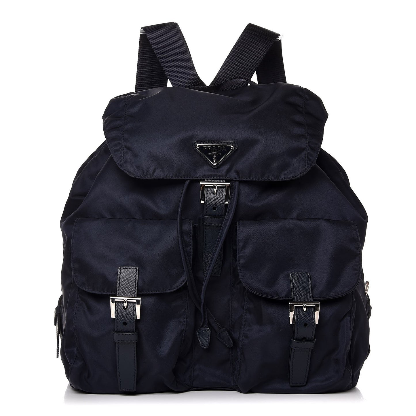 Nylon Vela Medium Backpack Bluette