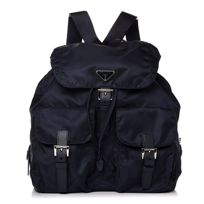 Prada Nylon Vela Medium Backpack Bluette 1 of 7