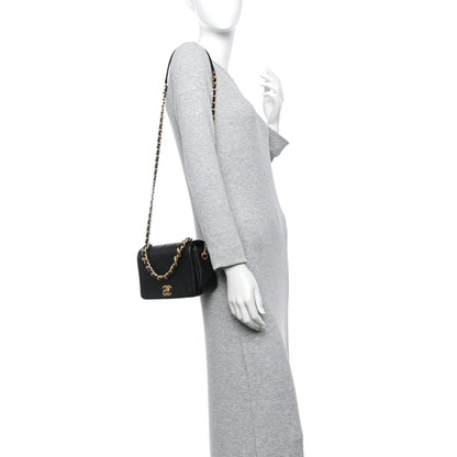 Chanel Caviar Quilted Small Fashion Therapy Flap Bag Black 2 of 11