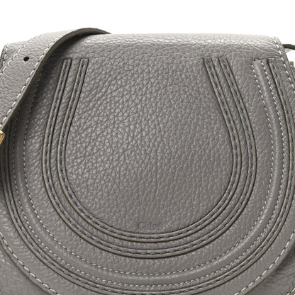 Chloe Calfskin Mini Marcie Round Crossbody Bag  Cashmere Grey 8 of 10
