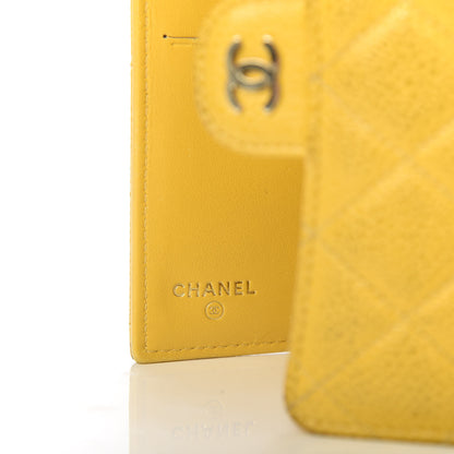 Chanel Caviar Quilted Medium Flap Wallet Yellow 6 of 7