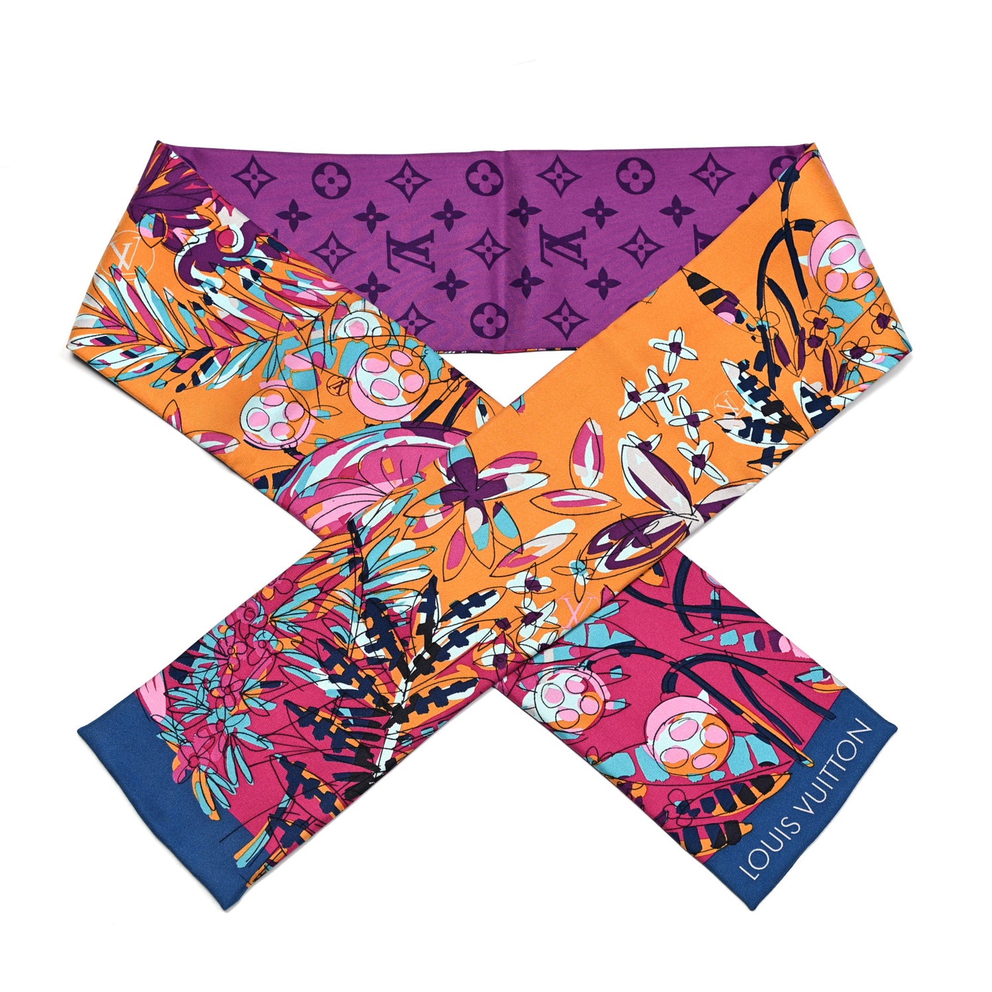 Silk Monogram Jungle 16 Bandeau