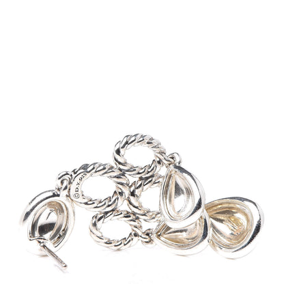 David Yurman Sterling Silver 14K Yellow Gold Chandelier Earrings 4 of 4
