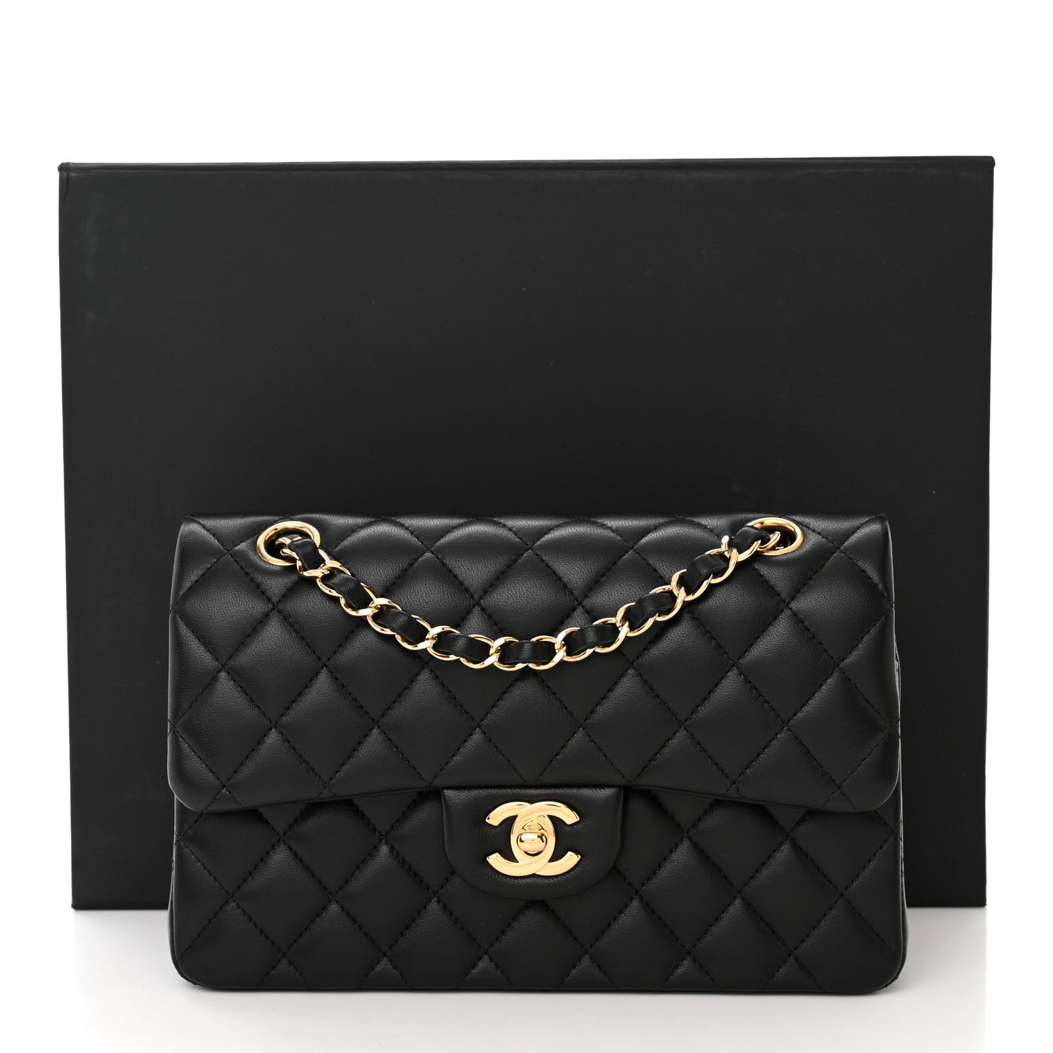 Chanel Lambskin Quilted Small Double Flap Black 13 of 13