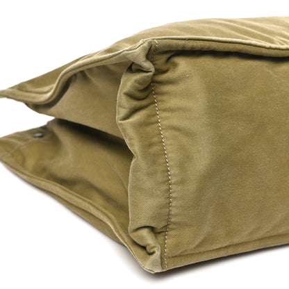 Saint Laurent Canvas Rive Gauche Maxi Tote Fir Green 9 of 10