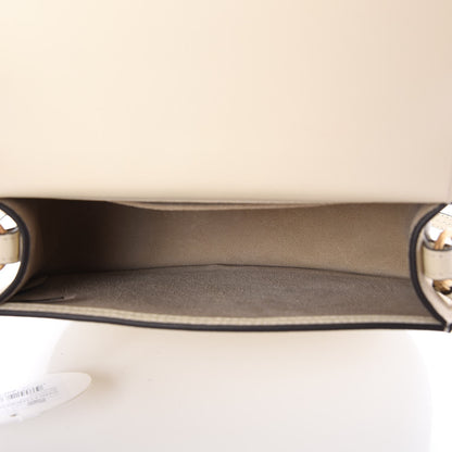 Chloe Calfskin Suede Medium Nile Bracelet Bag Off White 5 of 7
