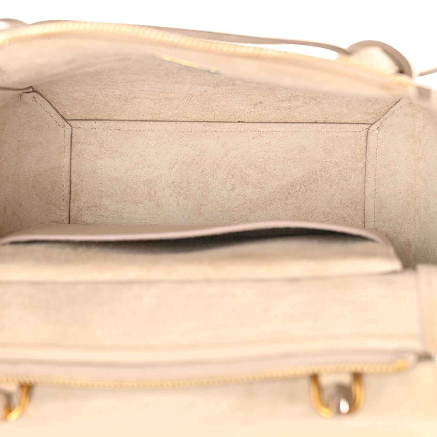 Grained Calfskin Micro Belt Bag Light Taupe