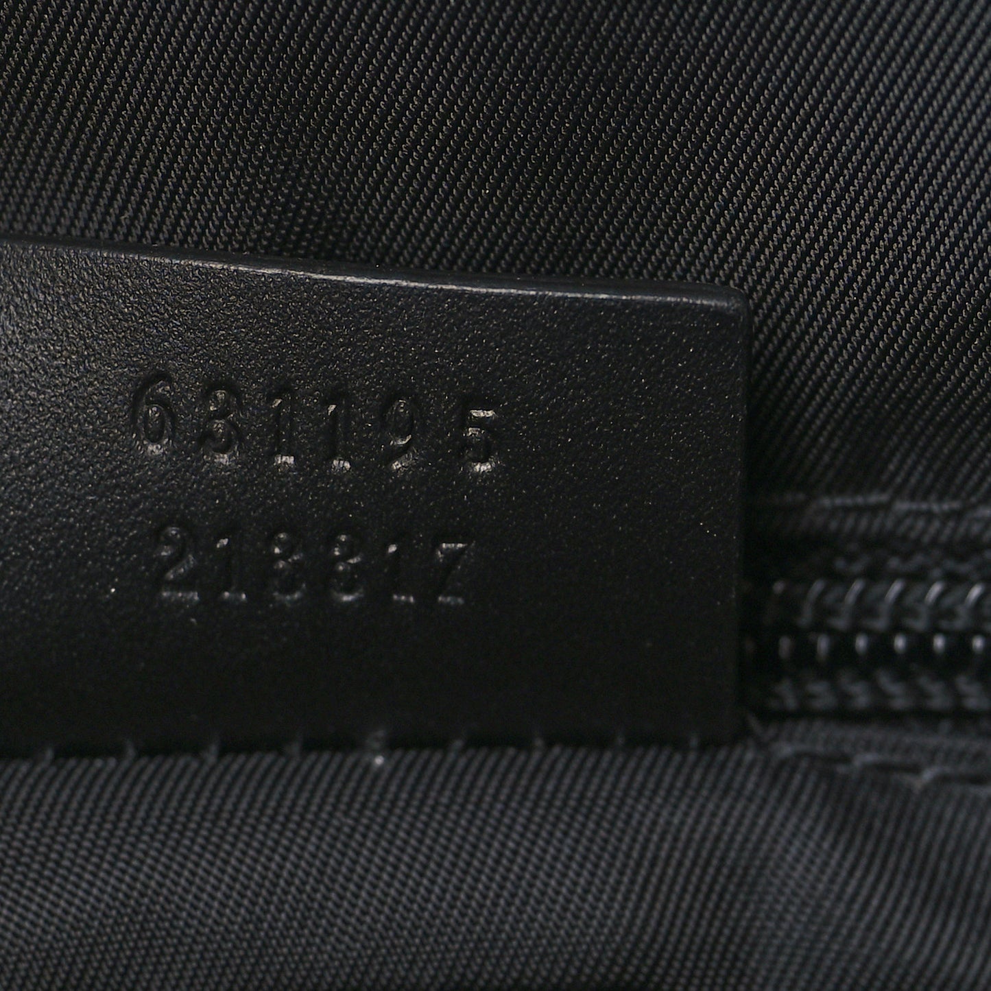 Techno Canvas Selleria Calfskin Web Small Flat Messenger Bag Black