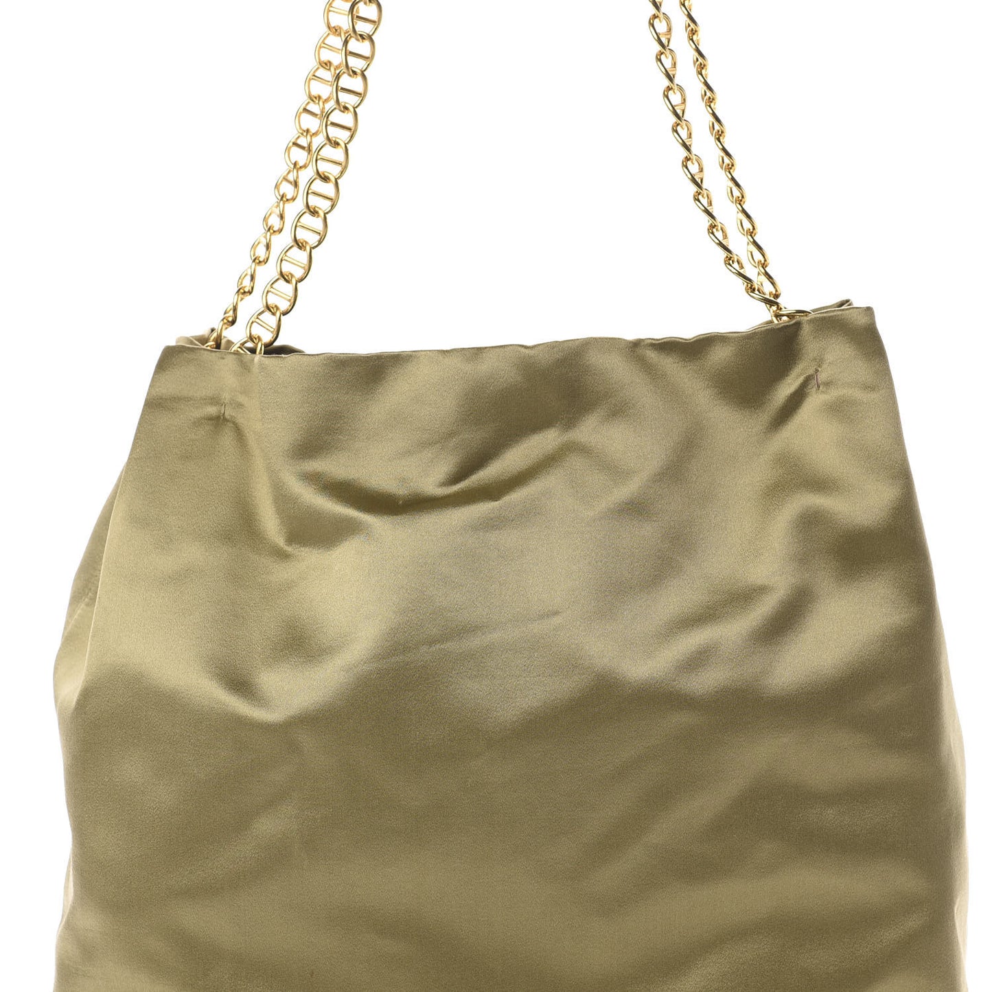 Satin Rasso Chain Bag Light Green