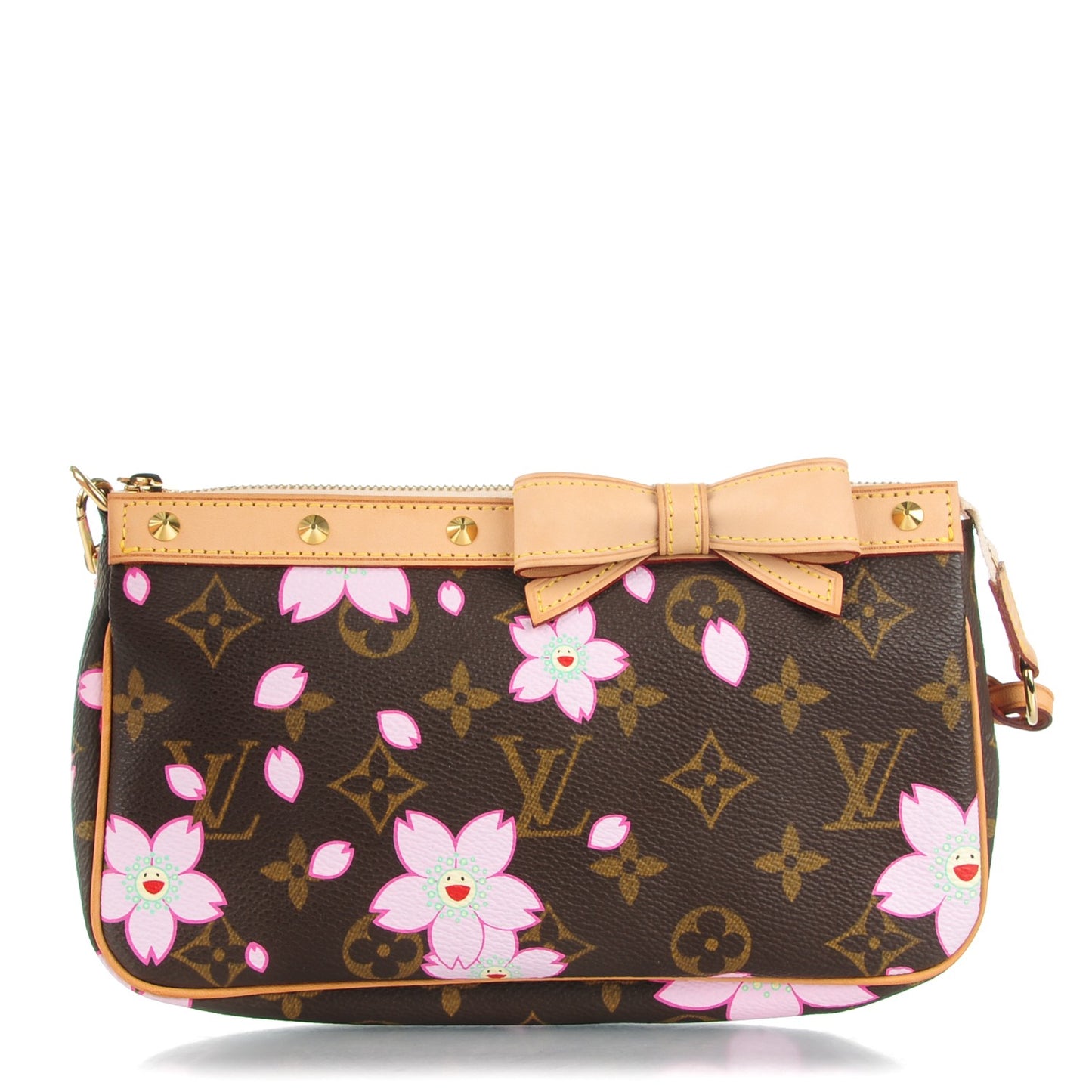 Monogram Cherry Blossom Pochette Accessories Brown