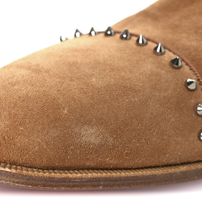 Christian Louboutin Crosta Spike Mens Cloo Chelsea Boots 42 Cinnamon 10 of 12