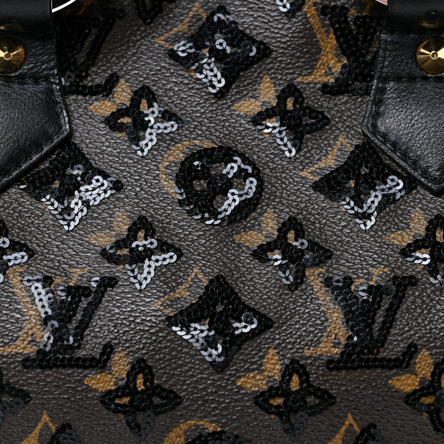 Monogram Sequins Eclipse Speedy 28 Black