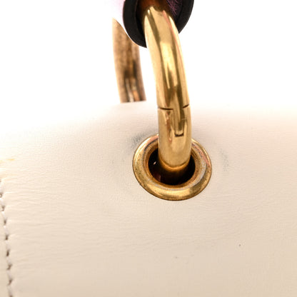Gucci Calfskin Sylvie Web Small Queen Margaret Top Handle Bag Blue Agata Hibiscus Red Mystic White Sugar Pink 11 of 15