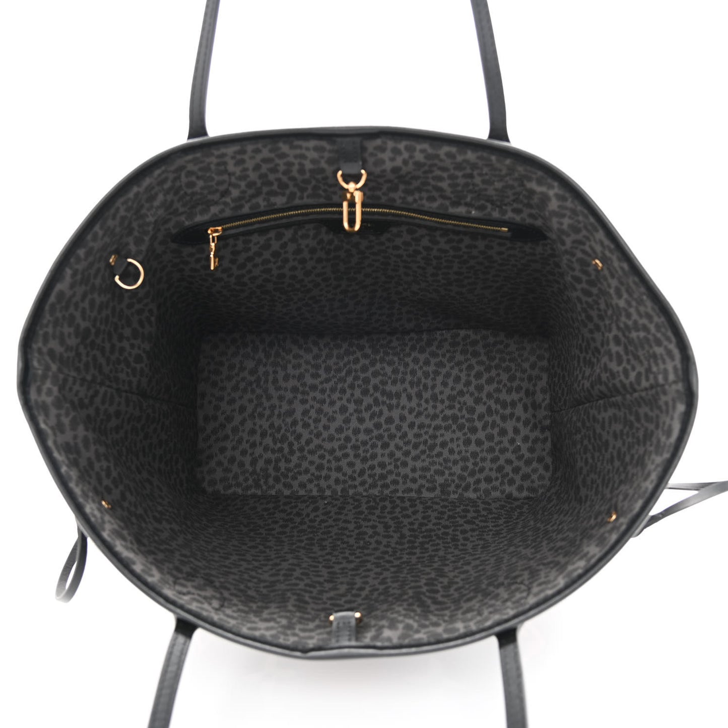 Monogram Giant Wild At Heart Neverfull MM Black