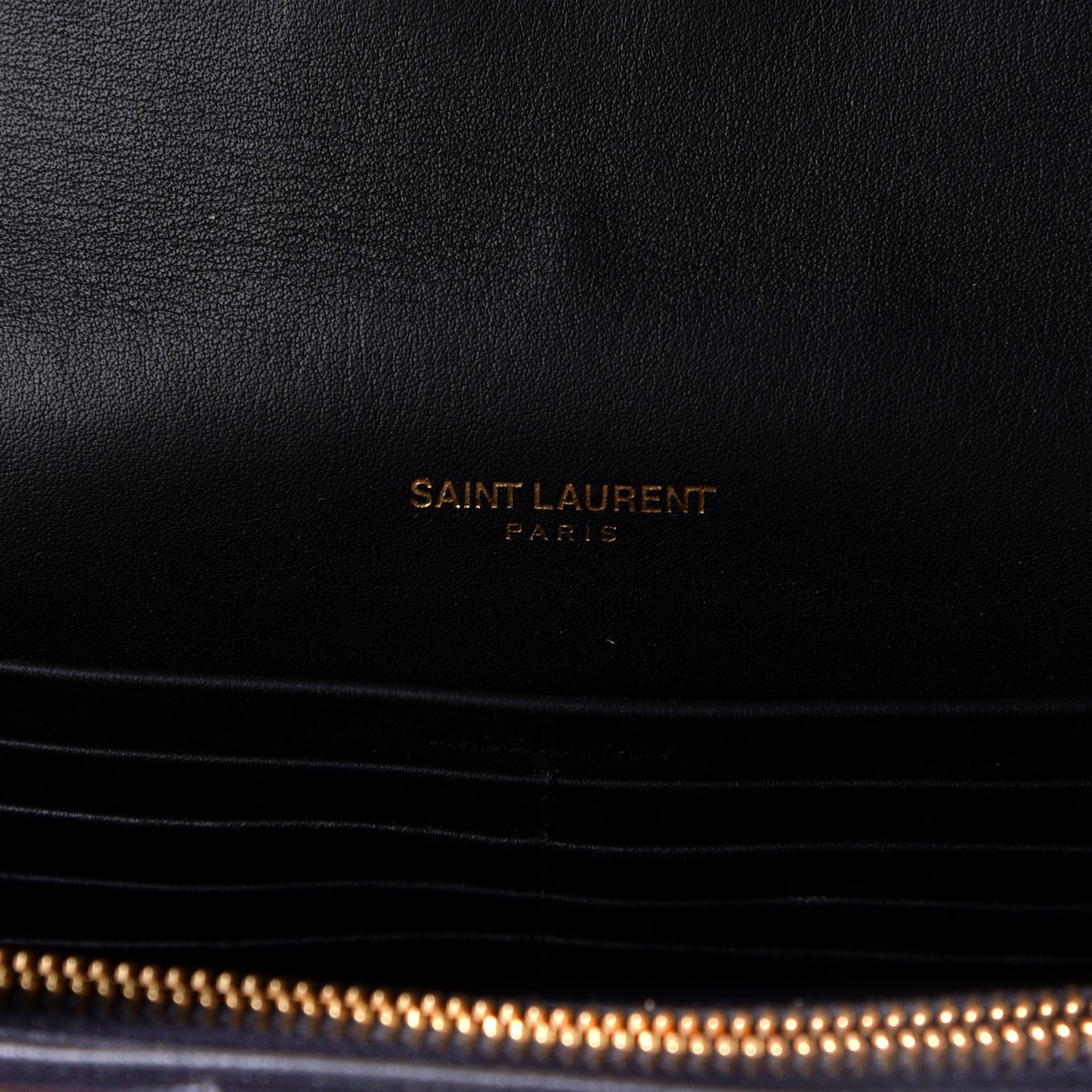 Patent Calfskin Matelasse Monogram Vicky Chain Bag Black