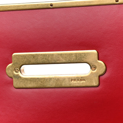 Prada City Calfskin Saffiano Cahier Bag Fuoco Black 10 of 10