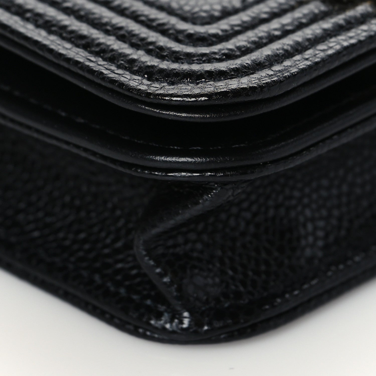 Chanel Caviar Quilted Boy Flap Waist Belt Bag Black 9 of 11