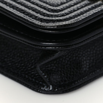 Chanel Caviar Quilted Boy Flap Waist Belt Bag Black 9 of 11
