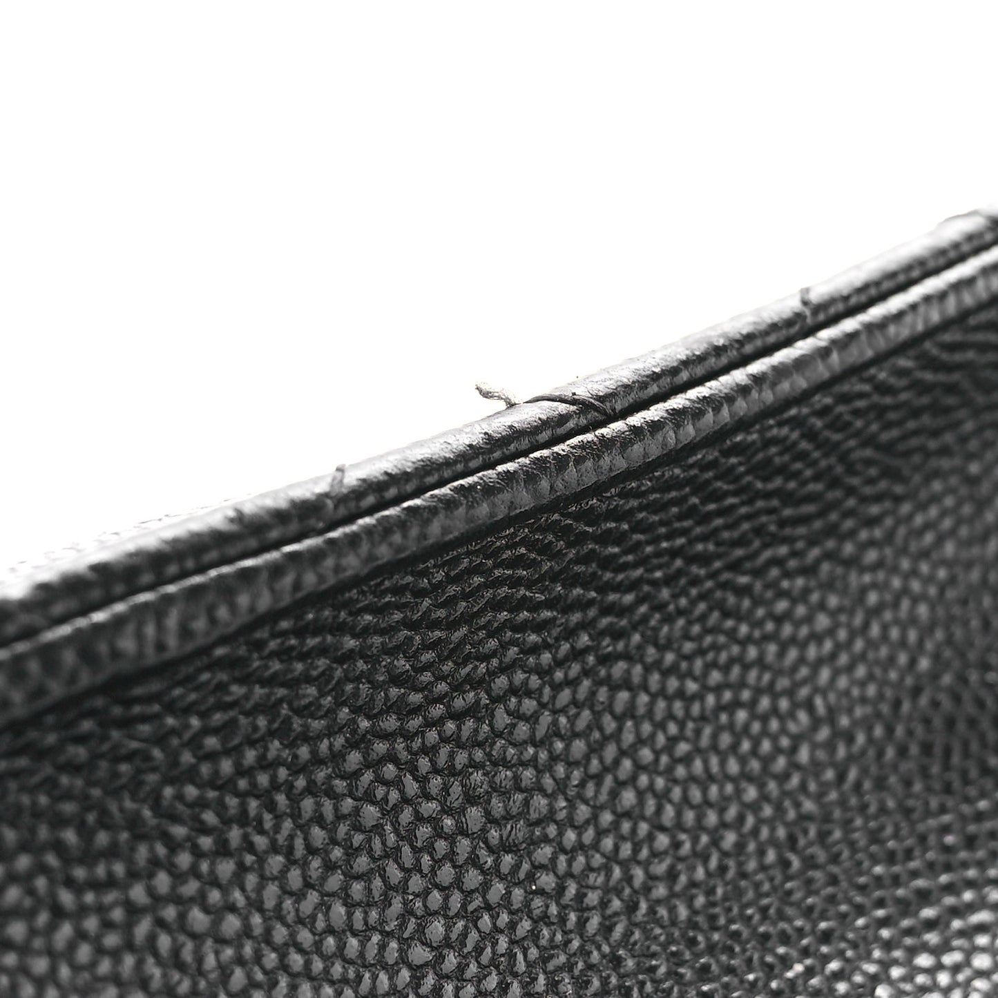 Caviar Quilted Classic Phone Holder Black