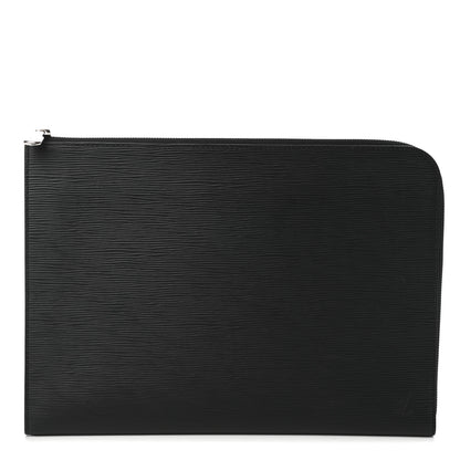 Louis Vuitton Epi Poche Documents Portfolio Case 39 Black 1 of 6