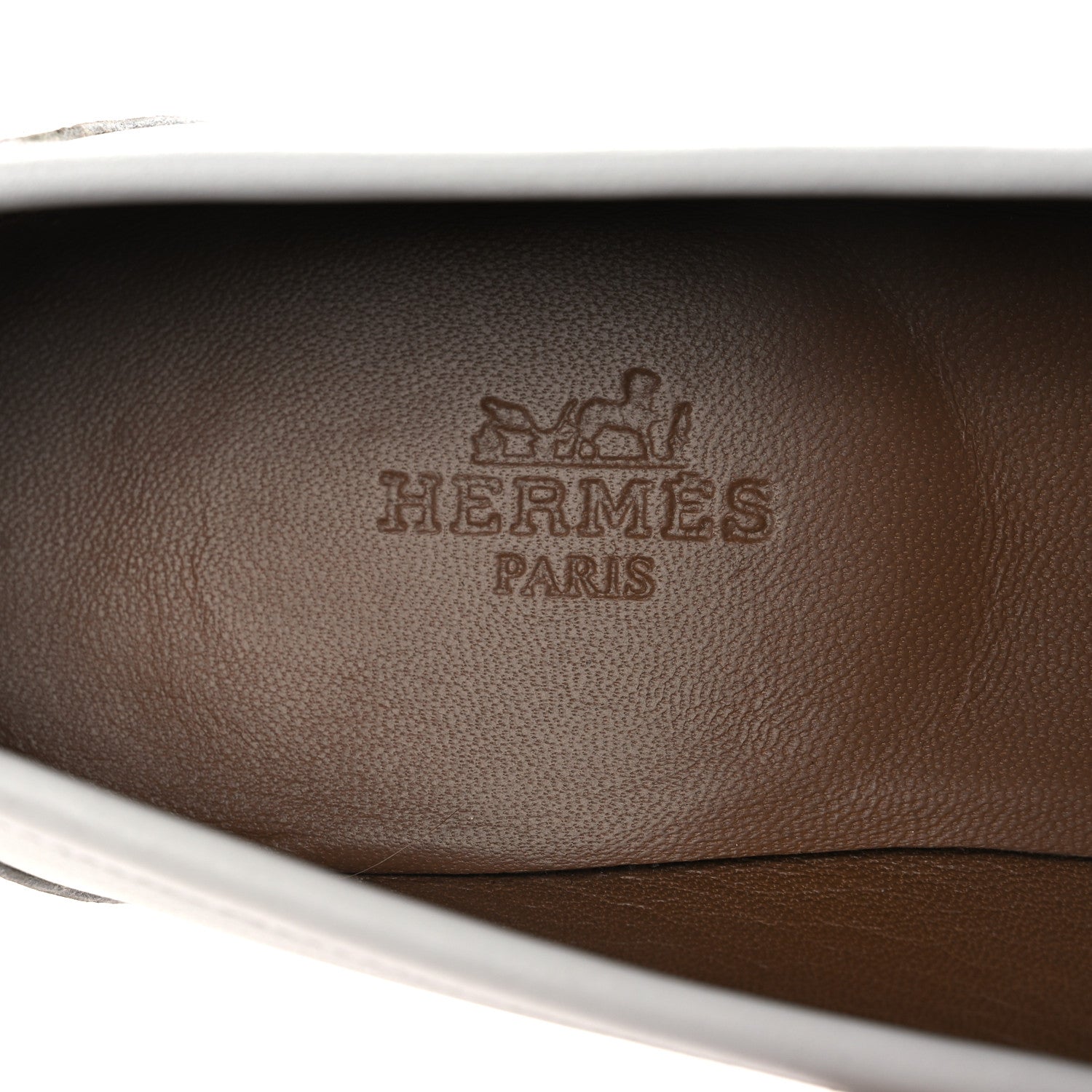 Hermes Calfskin Womens Royal Loafers 36 White 17 of 24