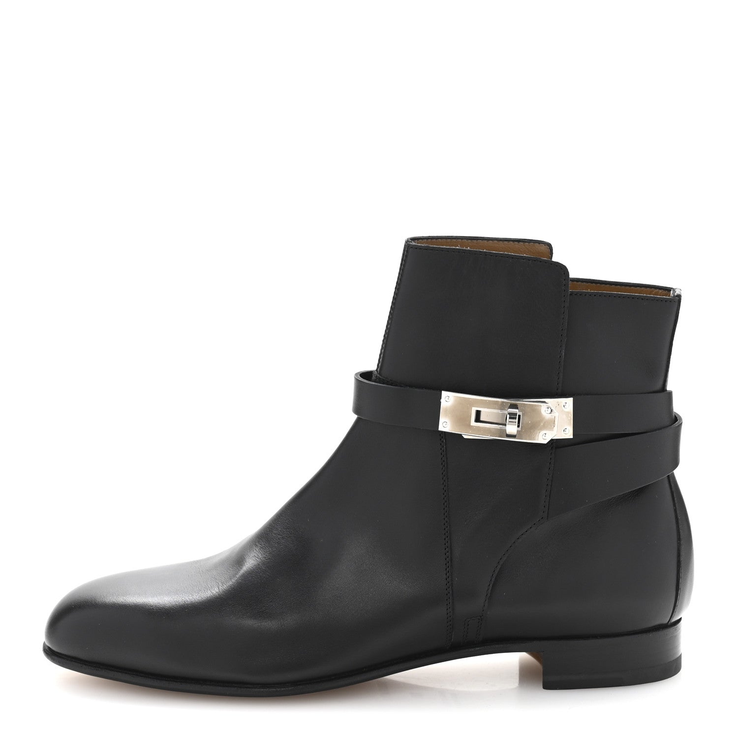 Hermes Calfskin Neo Low Boots 38 Black 1 of 11