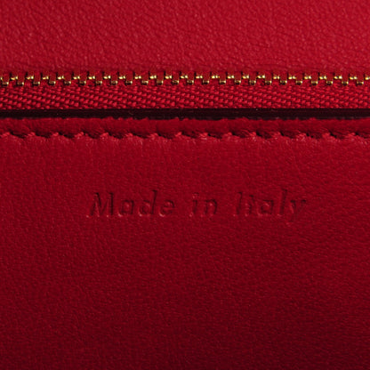 Celine Smooth Calfskin Medium Classic Box Flap Bag Red 9 of 10