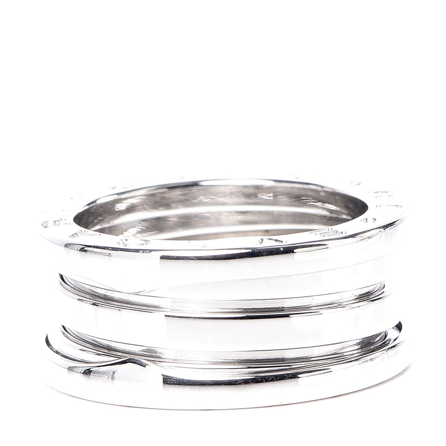 18K White Gold B.Zero1 Three-Band Ring 51 5.75