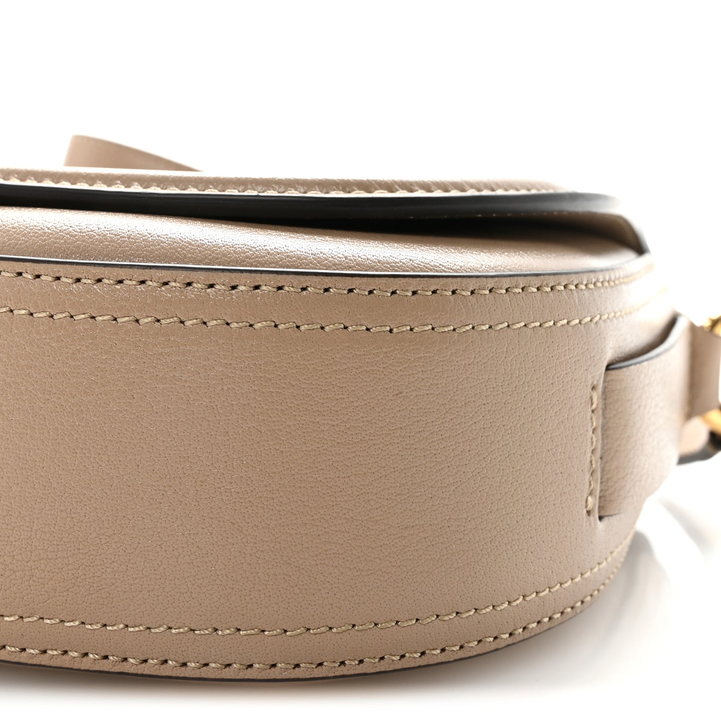 Grained Asian Water Buffalo Horse Medal Saddle Crossbody Bag Boyish Brown